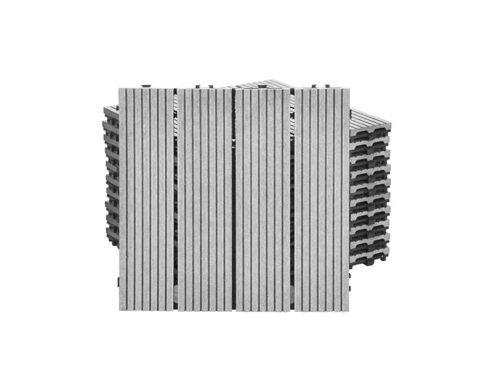 Bodenplatte PALMER 11er Set 30 x 30 cm grau