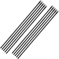 Novaliv 10x Vielseitiger Premium Schraub-Besenstiel 137 cm - 2 ,6 cm Stabil Langlebig Schwarz Verstellbar 137 cm auf 94 ,5 cm Perfekt für Kehren , Schrubben & Fensterputzen Hochwertige Metallkonstruktion