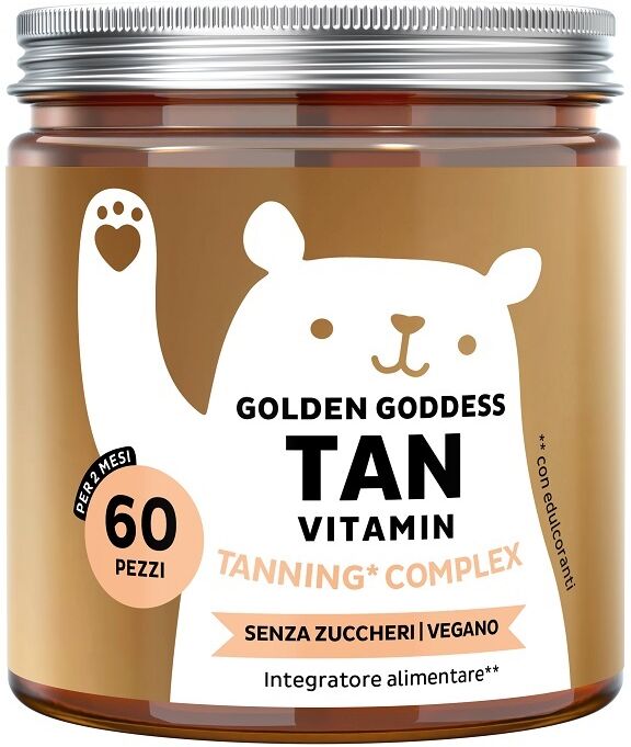 Bears With Benefits Golden Goddess Tan Vitamin 60 Caramelle Gommose
