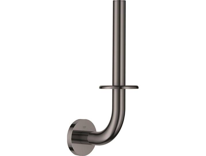 GROHE Essentials reserverolhouder - WC-rol houder voor 1 rol - Hard graphite (glanzend antraciet) - Metaal