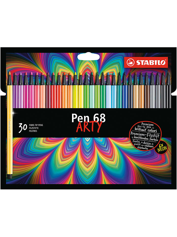 Premium-Filzstifte "STABILO Pen 68-ARTY" - 30 Stück - onesize