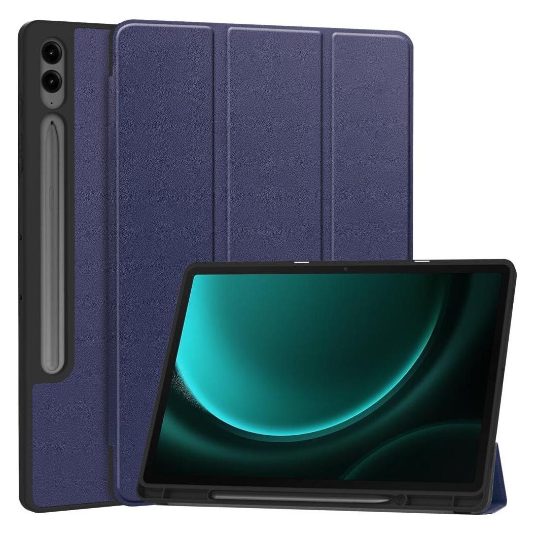Cover-Discount Galaxy Tab S9+ / S9 FE+ - Smart Case Silikon dunkelblau (Samsung Galaxy Tab S10+, Samsung Galaxy Tab S9+) (660204539C)
