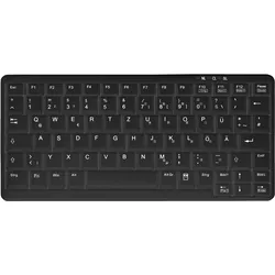 Active Key Industry 4.0 Mini Notebook Style Keyboard PS2 Black (DE, Kabelgebunden), Tastatur, Schwarz