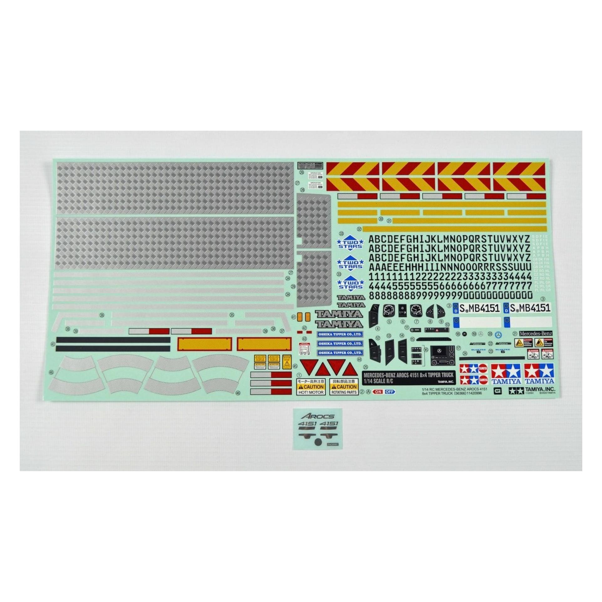 Tamiya Aufkleber MB AROCS 56366 (319490025)