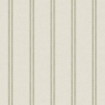 Chesapeake Johnny Green Stripes Wallpaper