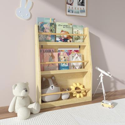 Kodotan sofa 3 Tier Kids Book Shelf,Kids Book Rack, Helps Keep Bedrooms, Playrooms, and Classrooms Organized