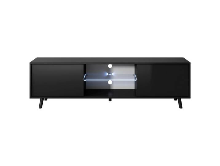 TV-ELEMENT Lefyr Schwarz 140 cm
