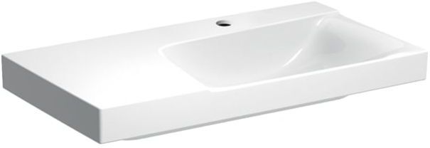 Geberit Xeno² Waschtisch 500535011 90x48cm, weiß KeraTect, Ablage links, mit Hahnloch