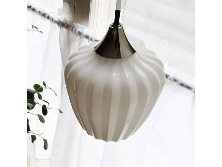 PR Home Pendelleuchte Amalfi, opalweiß, Ø 14 cm, Glas, E14, Stecker Amalfi, weiß / opal, für Wohn- / Esszimmer, Glas, Skandinavisch