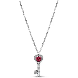 Pandora 394392C01-45 Damen-Halskette Schlüssel Erhabenes Herz