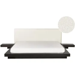 BETT mit Lattenrost 180/200 cm Dunkelbraun Zen