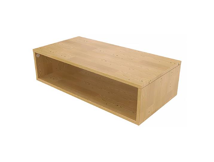 Cube de rangement bois 100x50 cm Miel