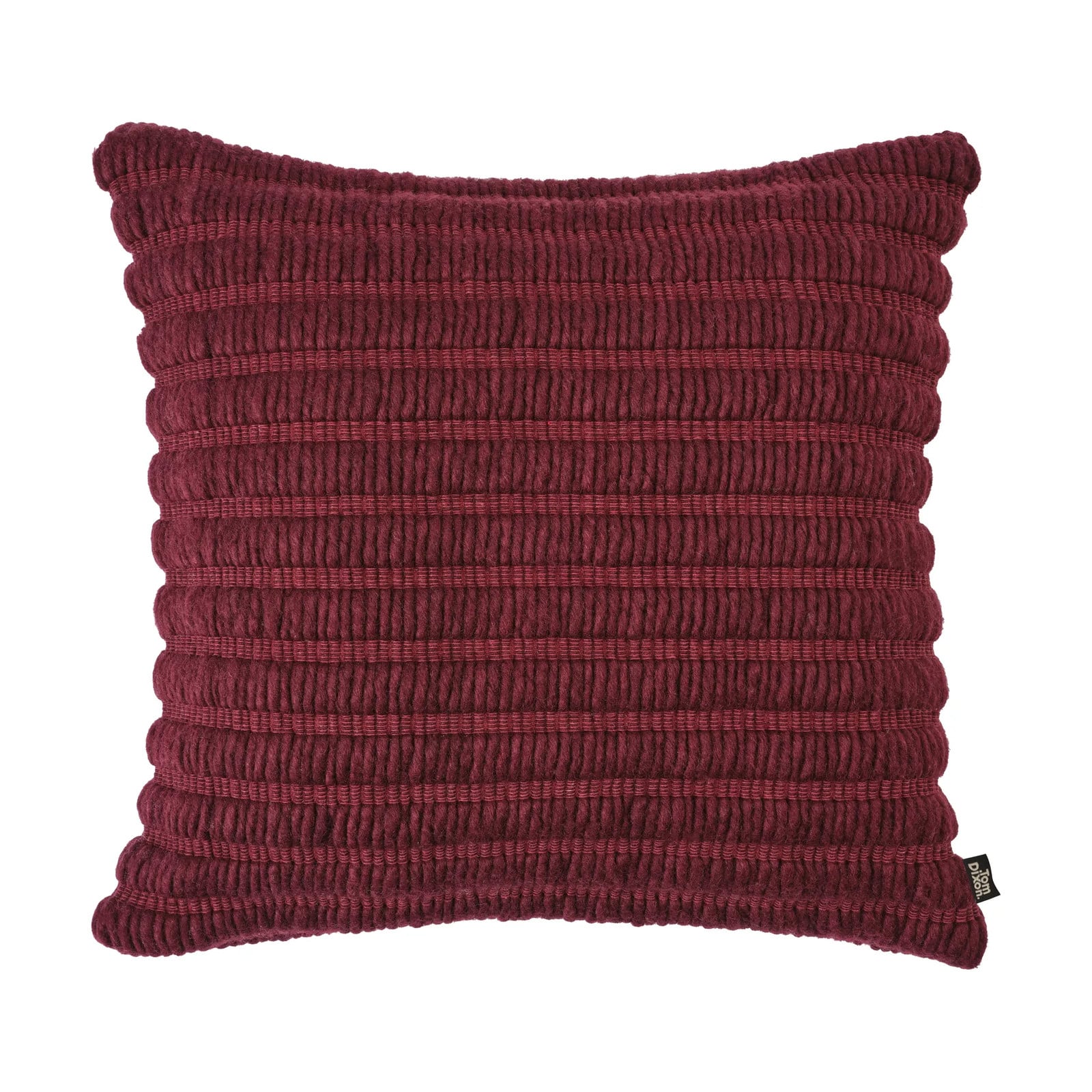 Tom Dixon Ridge kussen Burgundy 45 x 45 cm
