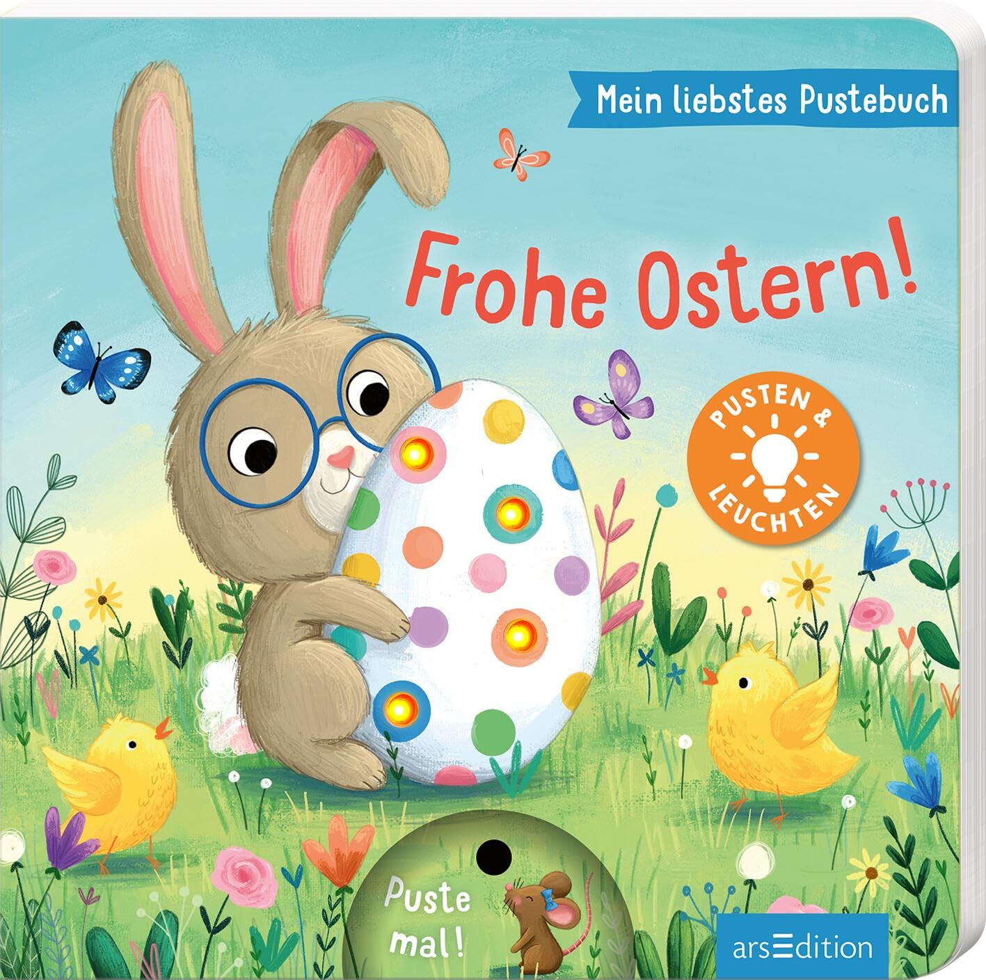 Maria Höck - Mein liebstes Pustebuch – Frohe Ostern!: Pusten & leuchten Hochwertiges Pappbilderbuch mit Pustefunktion und Licht für Kinder ab 18 Monaten - Preis vom 19.10.2026 19:33:35 h