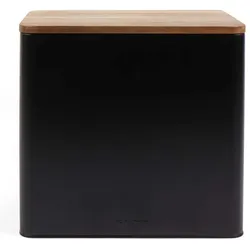 Salter BW128991 Toronto Bread Bin Black/Wooden, Brotaufbewahrung, Weiss