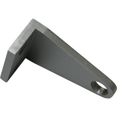 Träger GARDINIA "Seilspanngarnitur-Träger Patrone", grau (aluminiumfarben), L:6cm, Gardinenstangenhalterungen, Serie Seilspanngarnitur