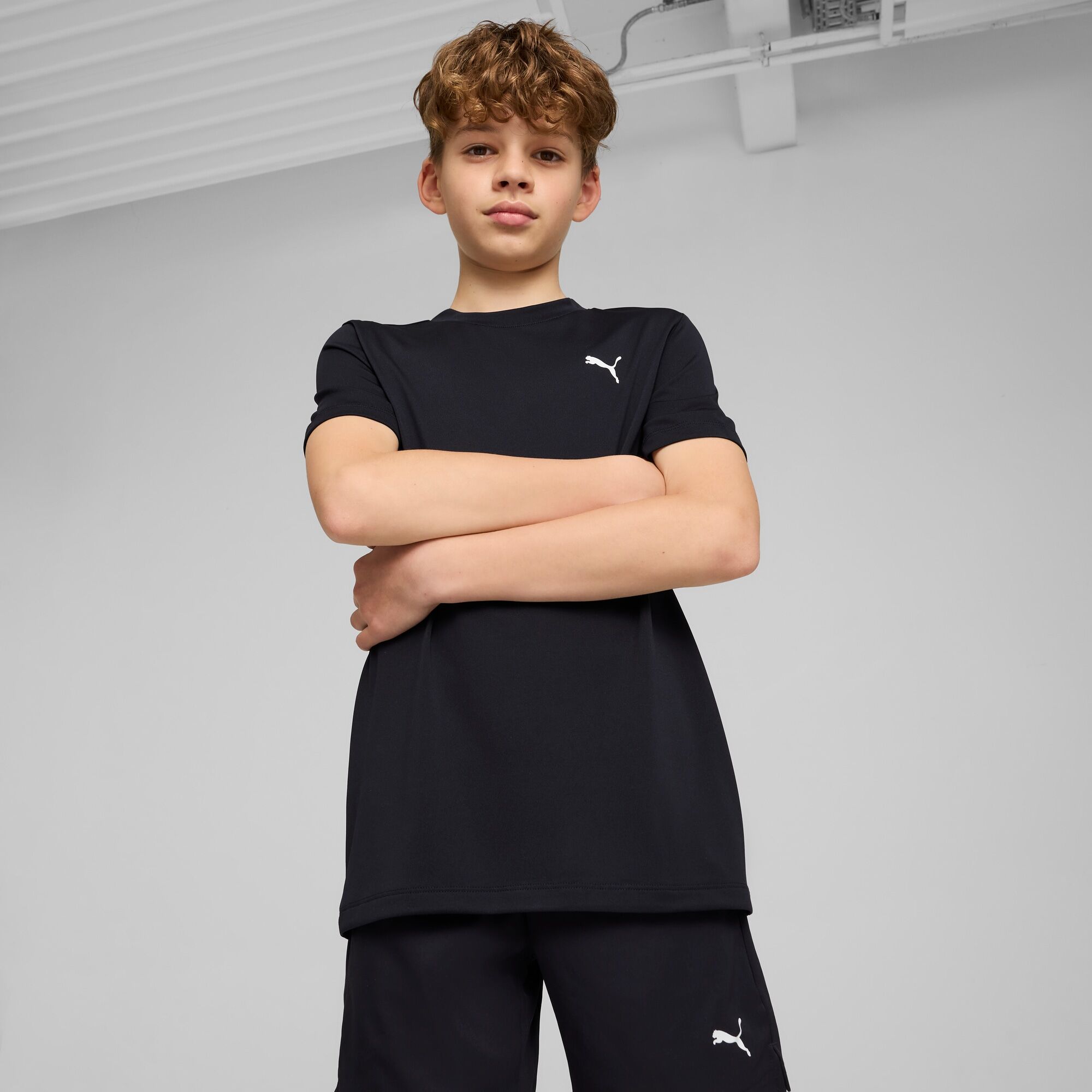 T-Shirt PUMA "TAD ESS TEE B", Jungen, Gr. 140, blau (new navy), Jersey, Obermaterial: 100% Polyester, unifarben, regular fit normal, Rundhals, Shirts T-Shirt, ergonomische Schnitte, kurze Ärmel, sportlicher Stil new navy 140