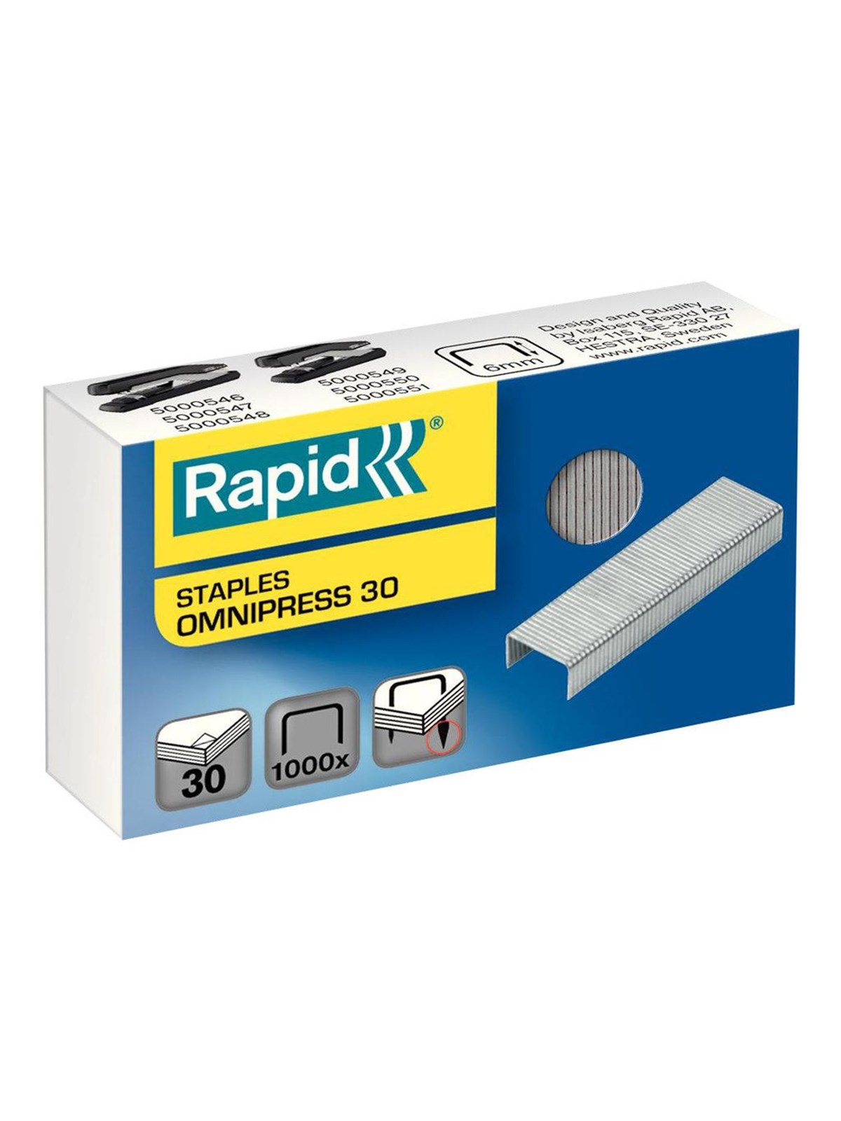 Rapid Omnipress 30 - staples - 6 mm - pack of 1000