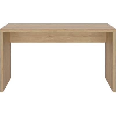 Schreibtisch GAMI "Elio", braun (kastanie natur, kastanie natur, kastanie natur), B:136cm H:75cm T:60cm, Tische, Schreibtisch, Kollektion in edles Design