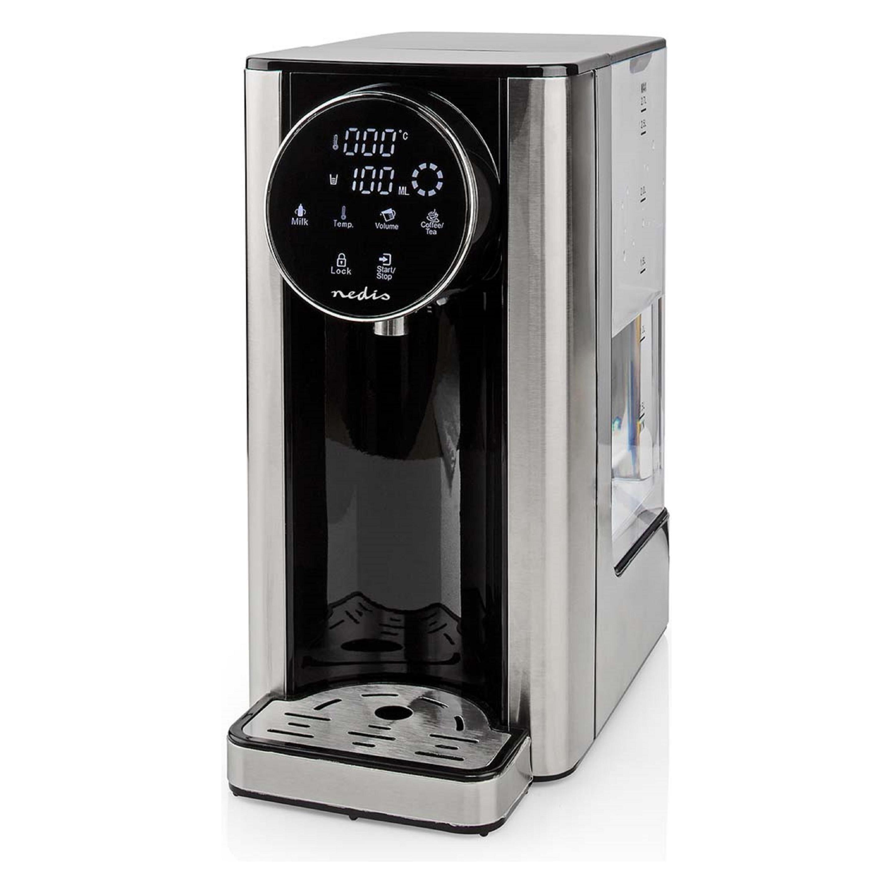Nedis Heisswasserspender 2600 W 2,7 l Aluminium / Schwarz (KAWD310FBK)