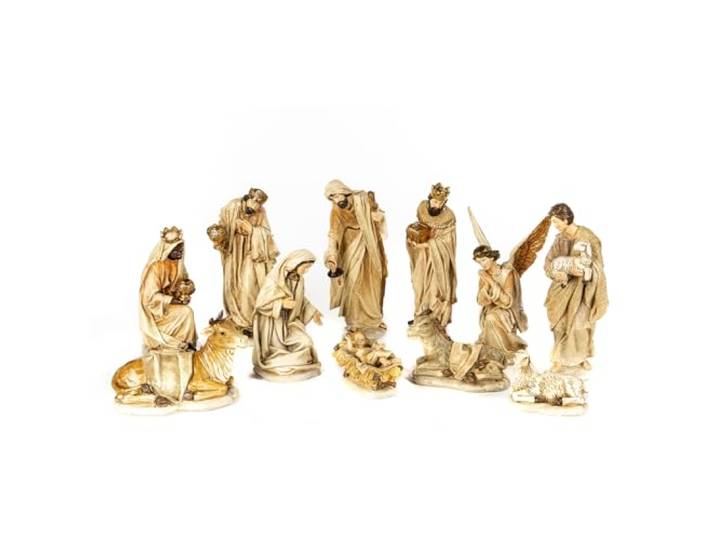 Goodwill Heilige Familie Crème-Gold 27 cm set van 11