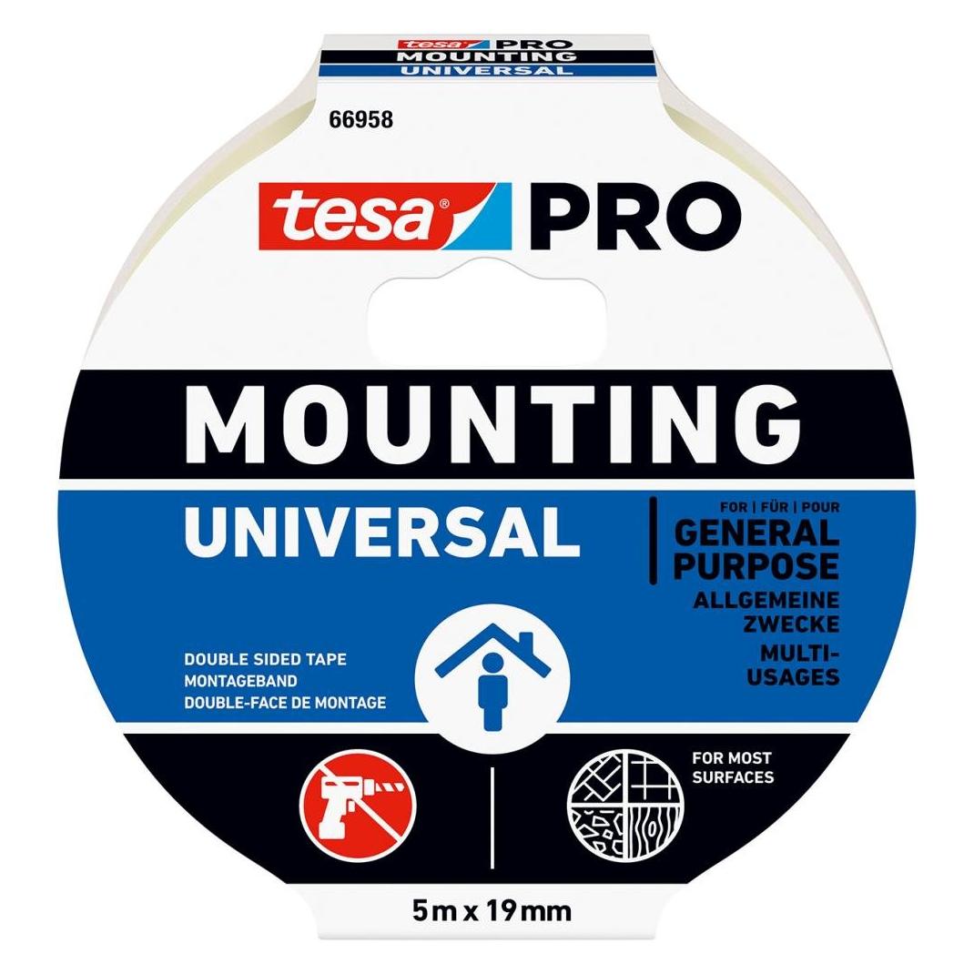 tesa Mounting PRO Universal, 5m:19mm (19 mm) (66958-00001-00)