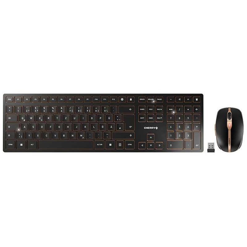 CHERRY DW 9100 Slim Deutsch USB 2.4GHz Bluetooth schwarz
