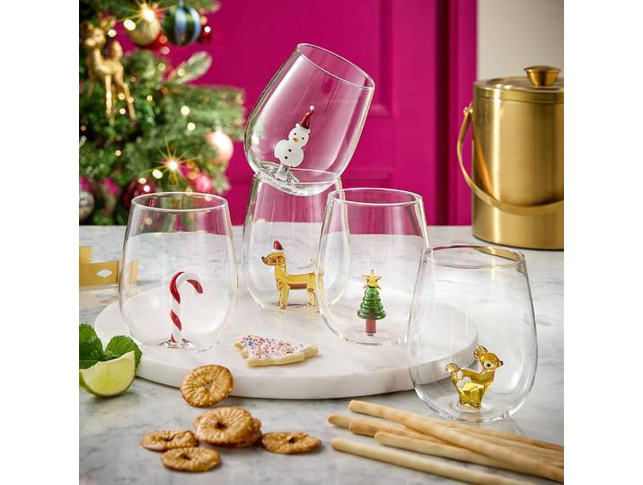 Verre sucre d’orge Ø 9cm Transparent/Transparent