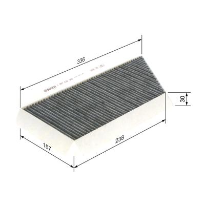 BOSCH Filter, Innenraumluft 1 987 432 348 für Peugeot