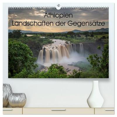 Äthiopien Landschaften der Gegensätze (hochwertiger Premium Wandkalender 2027 DIN A2 quer), Kunstdruck in Hochglanz