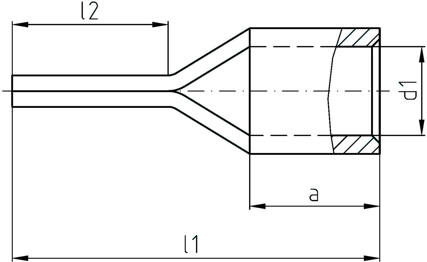 Intercable Stiftkabelschuh ICQ16ST 16qmm verzinnt (180963)