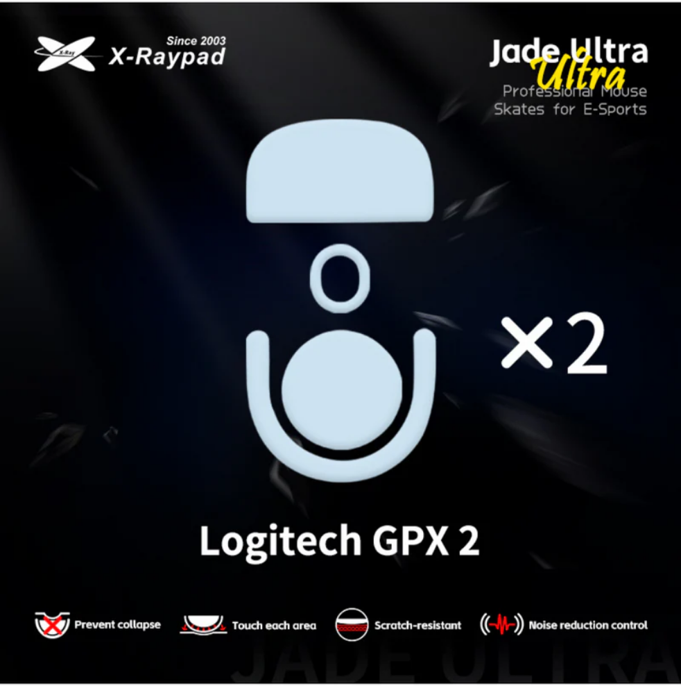 X-Raypad Jade Ultra Skates För Logitech Gpx2