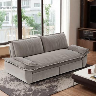 "73.2"" 3-in-1 Convertible Pull-Out Sofa Bed with Queen Size Sleeper"