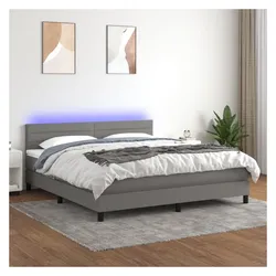 vidaXL, Boxspringbett, Vabeles (Horizontale Streifen) (160 x 200 cm)