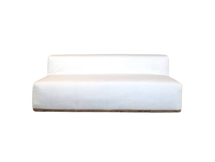 Canapé modulable banquette - déhoussable 3 places- coton franges
