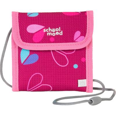 Brustbeutel SCHOOL-MOOD, Kinder, pink (klara), Polyester, Kleinlederwaren