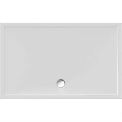 Schröder Rechteckduschwanne Deepstone E 160x100x2 cm weiß, Mineralguss