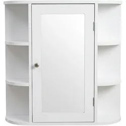 Relaxdays, Spiegelschrank, Spiegelschrank (61 x 18 x 58 cm)