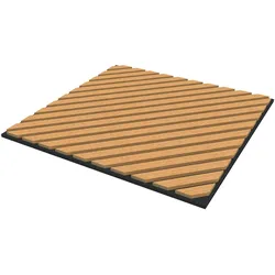 neu.holz, Wandpaneele, Akustik-Wandpaneel 4er Set Vang diagonal 1,44 m2 Eichenoptik, dunkel () (1.44 m2, 60 x 60 cm)