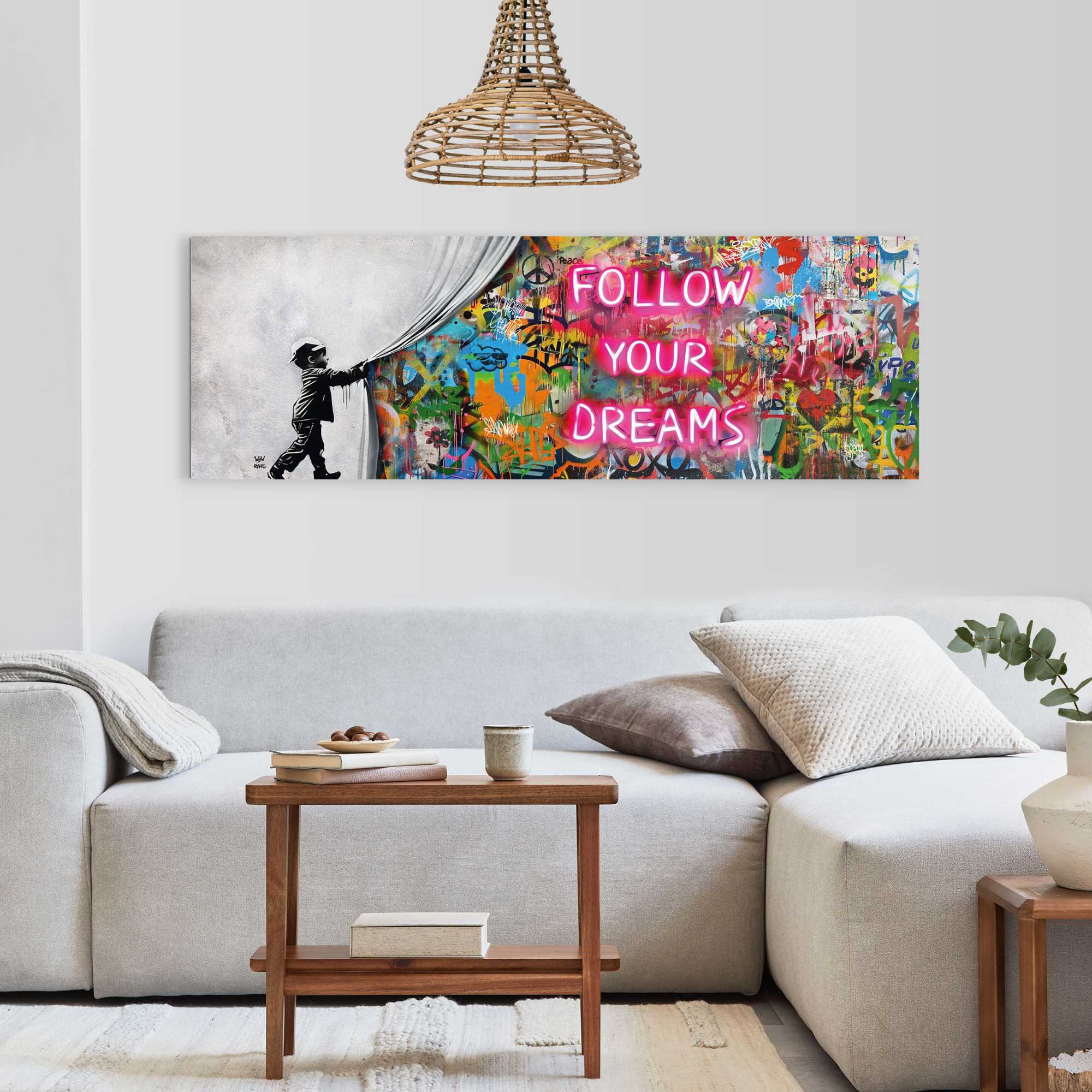 Reinders! Deco-Panel REINDERS "Surprise Wall", bunt (farbe bild(er): mehrfarbig), B:156cm H:52cm T:2cm, Bilder, Deco-Panel, Kinderzimmer - Graffiti - Mehrfarbig - MDF - Kunst - 156x52 cm farbe bild(er): mehrfarbig B/H/T: 156cm x 52cm x 2cm