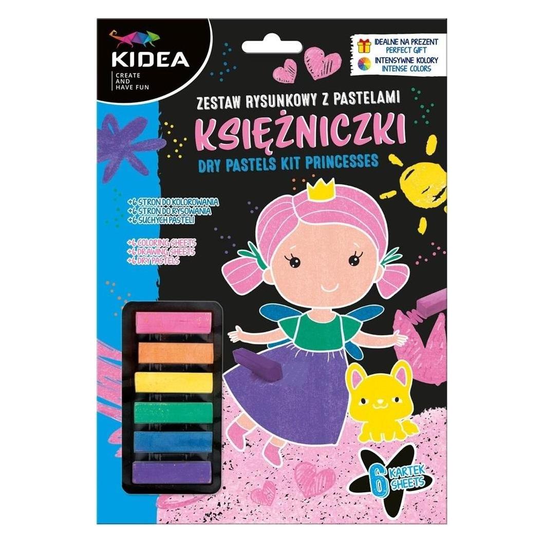Derform Prinzessin KIDEA Zeichenset mit Pastellkreiden (46984573)