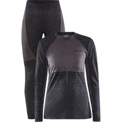 CRAFT Damen Unterwäsche Set CORE WOOL MIX SET W, Größe M in Schwarz Schwarz