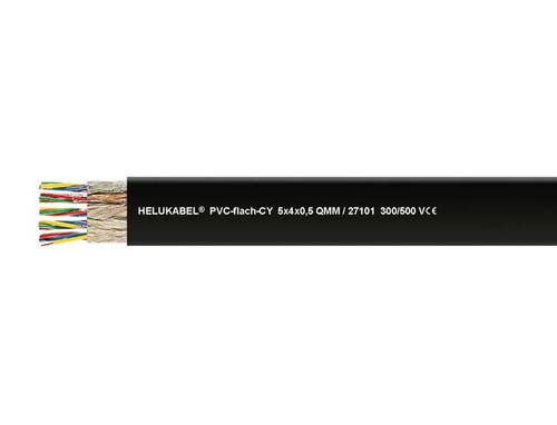 HELU Flachbandkabel 4G 2.5mm² Schwarz 27094-100 100m