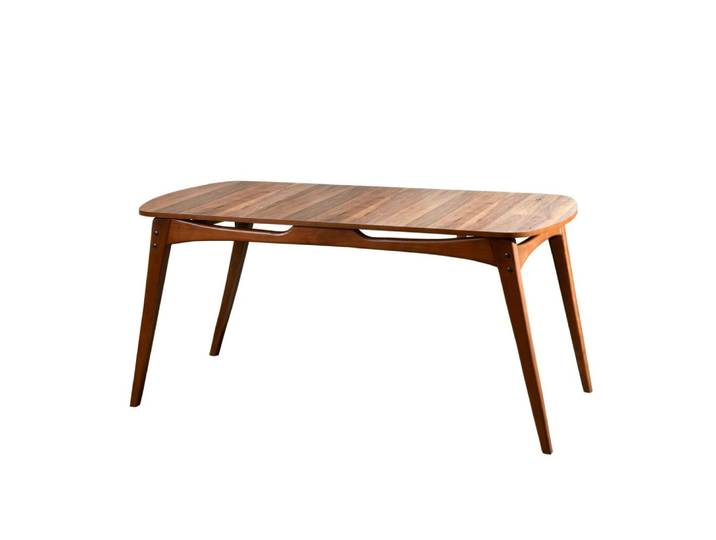 Table à manger vintage 160 cm bois brun