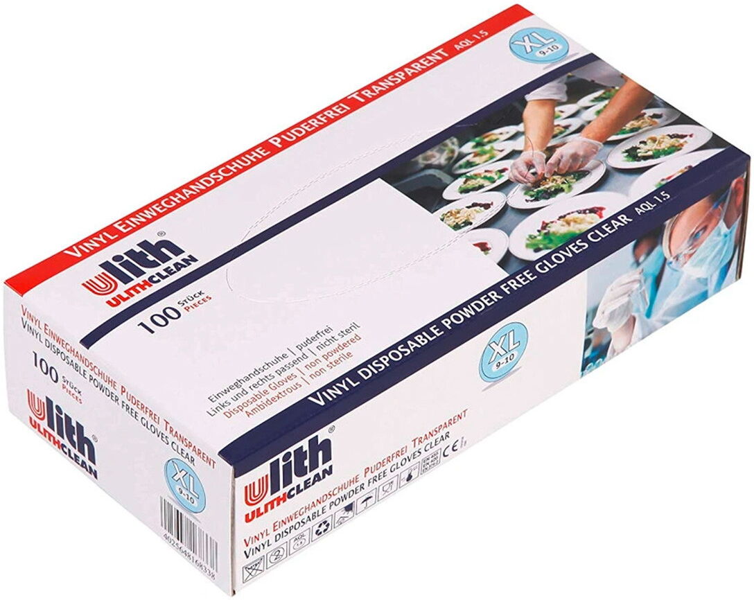 MyBrand Vinyl Einweghandschuhe puderfrei transparent