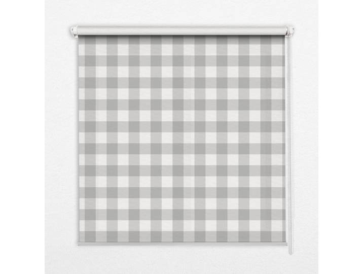 Tulup Innenrollo - Fensterrollo - Rollo - 110x140 cm - Graue Karos, Kunststoff, Rechteckig, 110x140x0.5 cm, Heimtextilien, Vorhänge, Rollos
