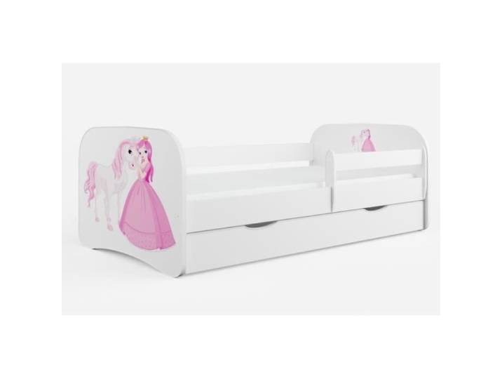 Lit enfant Kocot Kids Babydreams blanc princesse avec tiroir 140x70 - Bois - A lattes