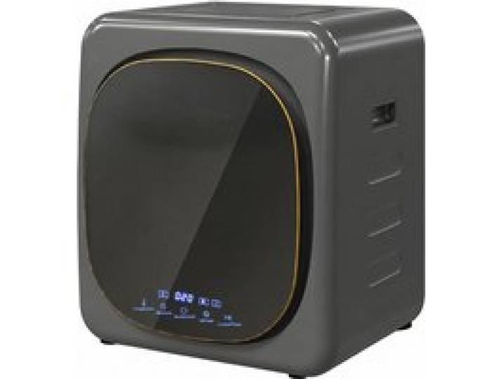Mini Sèche-linge Évacuation 4kg 800W Écran Tactile LED 6 Programmes Mural Compact Gris