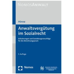 Anwaltsvergütung im Sozialrecht, Fachbücher von Dirk Hinne