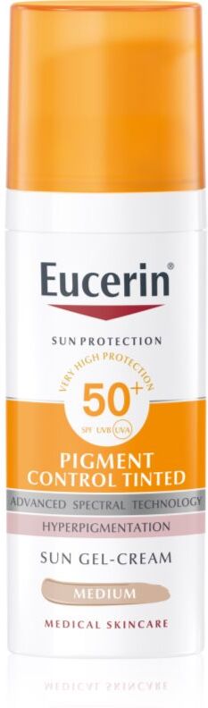 Eucerin Sun Pigment Control Tinted Schutzemulsion gegen die Hyperpigmentierung SPF 50+ Farbton Medium 50 ml